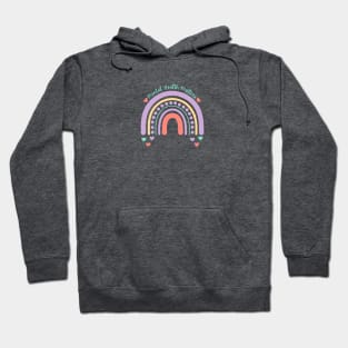 Mental Health Matters | Rainbow Peach Candy Hoodie